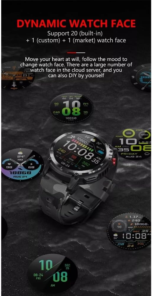 C22 Smartwatch 1.6" Bluetooth Call Music Outdoor