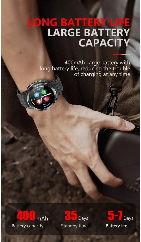 C22 Smartwatch 1.6" Bluetooth Call Music Outdoor